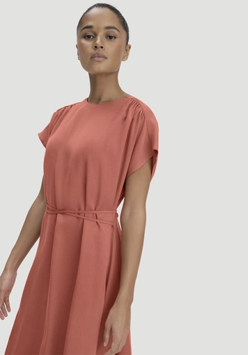 Wrap-style midi dress made from pure TENCEL™ Lyocell - 3