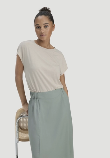 Knee-length skirt made of SaXcell®Lyocell - 3