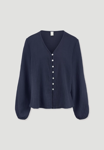 Musselin Bluse Relaxed aus reiner Bio-Baumwolle Musselin Bluse Relaxed aus reiner Bio-Baumwolle