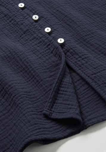 Muslin blouse, relaxed style, made from pure organic cotton - 5