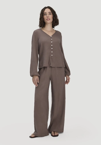 Musselin Bluse Relaxed aus reiner Bio-Baumwolle - 1