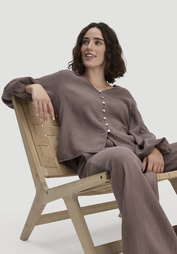 Musselin Bluse Relaxed aus reiner Bio-Baumwolle - 4