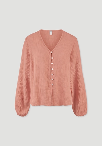 Musselin Bluse Relaxed aus reiner Bio-Baumwolle