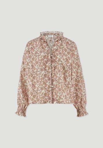 Relaxed print blouse made from pure organic cotton - 4
