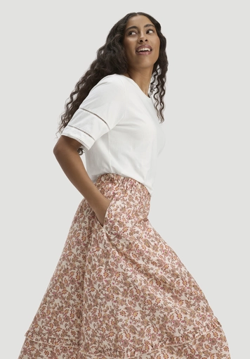 Gewebe Print Rock Maxi aus reiner Bio-Baumwolle - 3