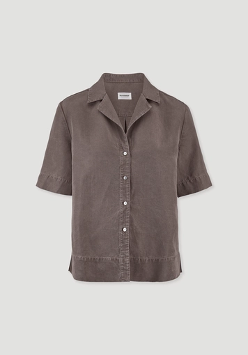 Bluse Relaxed aus TENCEL™ Lyocell mit Leinen