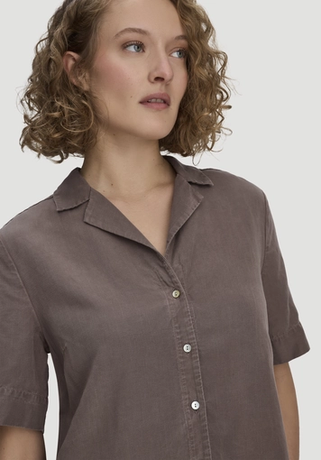 Relaxed blouse made of TENCEL™ Lyocell with linen - 3