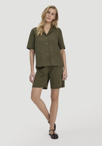 Bluse Relaxed aus TENCEL™ Lyocell mit Leinen - 1