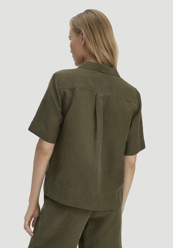 Bluse Relaxed aus TENCEL™ Lyocell mit Leinen - 2
