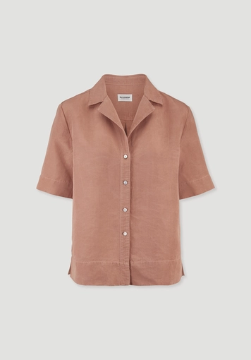 Bluse Relaxed aus TENCEL™ Lyocell mit Leinen