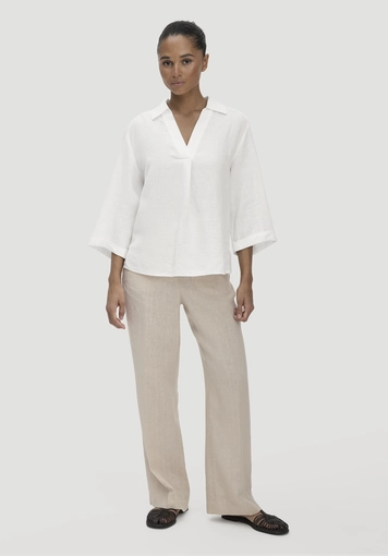 Relaxed blouse made of pure linen - 1