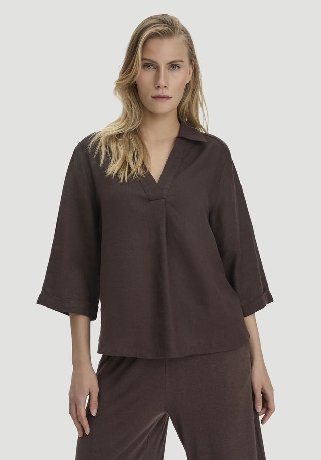 Bluse Relaxed aus reinem Leinen