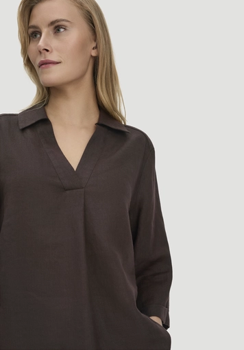 Relaxed blouse made of pure linen - 3