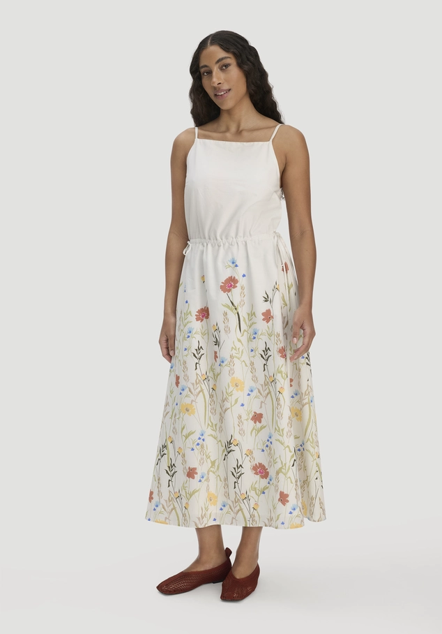 Kleid A-Linie Midi aus reiner Bio-Baumwolle