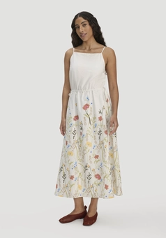 Kleid A-Linie Midi aus reiner Bio-Baumwolle