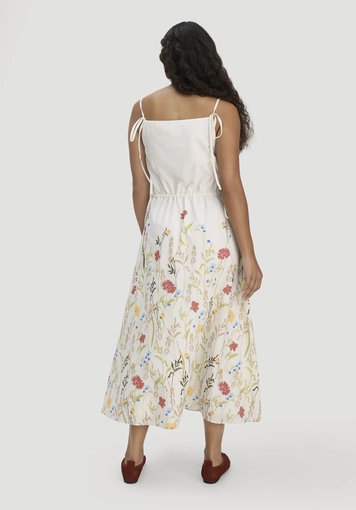 Kleid A-Linie Midi aus reiner Bio-Baumwolle - 1