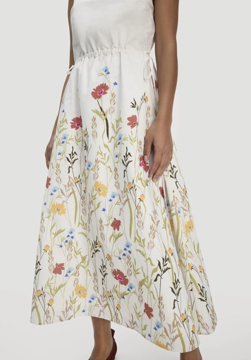 A-line midi dress made from pure organic cotton - 2