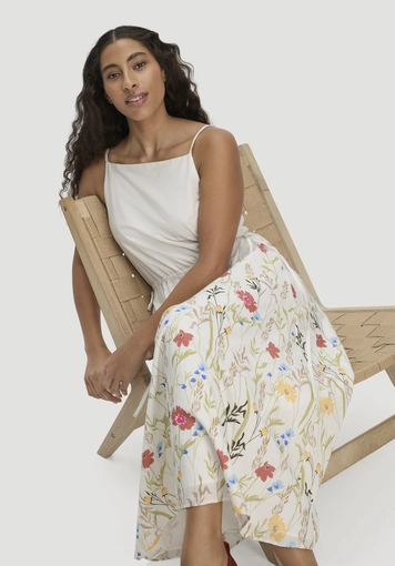 Kleid A-Linie Midi aus reiner Bio-Baumwolle - 4