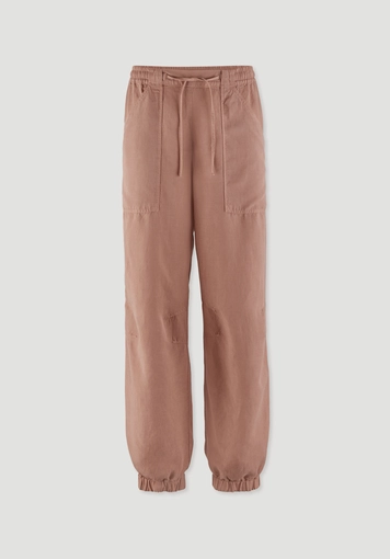 Soft utility trousers made from TENCEL™ Lyocell with linen Soft utility trousers made from TENCEL™ Lyocell with linen