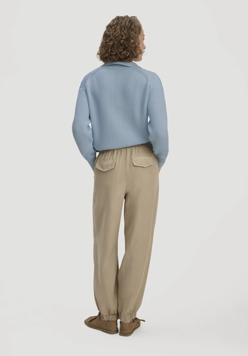 Soft utility trousers made from TENCEL™ Lyocell with linen - 1