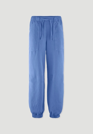 Soft utility trousers made from TENCEL™ Lyocell with linen
