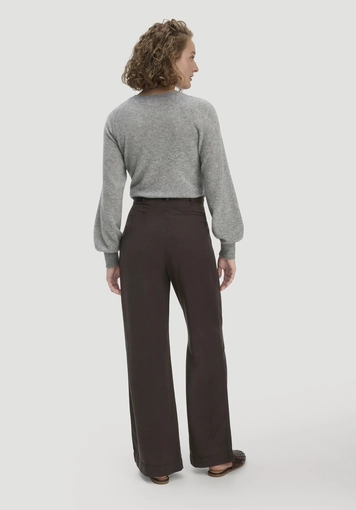 Pleated wide leg trousers made from TENCEL™ Lyocell - 1