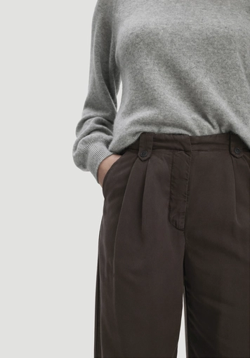 Bundfalten Hose Wide Leg aus TENCEL™ Lyocell - 2