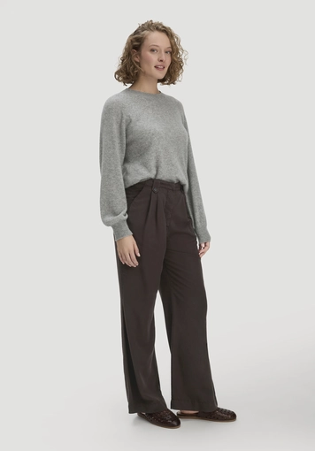 Bundfalten Hose Wide Leg aus TENCEL™ Lyocell - 3
