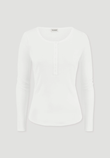 Softrib longsleeve Henley fitted made from organic cotton and Tencel™ Modal