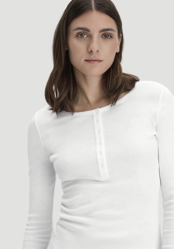 Softrib longsleeve Henley fitted made from organic cotton and Tencel™ Modal - 3