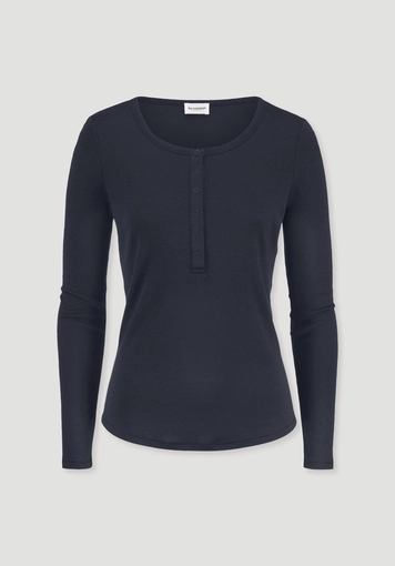 Softrib longsleeve Henley fitted made from organic cotton and Tencel™ Modal - 4