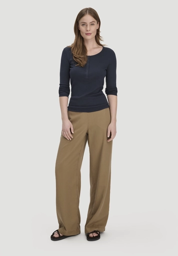Softrib Longsleeve Henley Fitted aus Bio-Baumwolle und Tencel™ Modal - 1