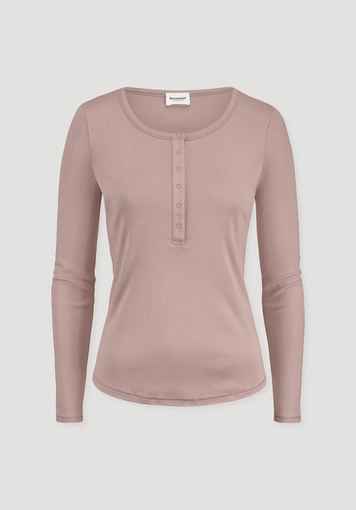 Softrib longsleeve Henley fitted made from organic cotton and Tencel™ Modal - 4