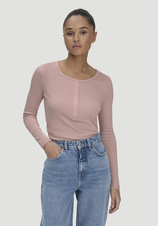 Softrib Longsleeve Henley Fitted aus Bio-Baumwolle und Tencel™ Modal
