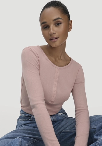 Softrib longsleeve Henley fitted made from organic cotton and Tencel™ Modal - 3