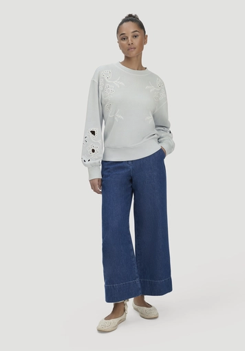 Sweatshirt Relaxed BETTER RECYCLING aus reiner Bio-Baumwolle - 1