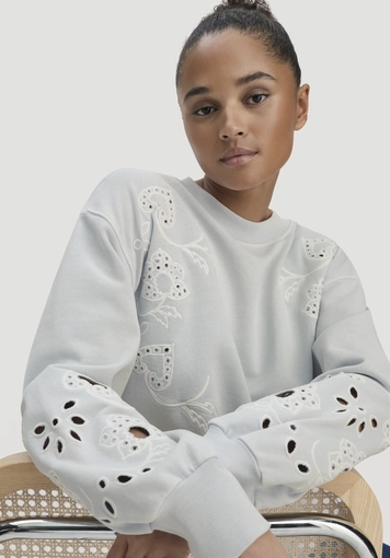 Relaxed BETTER RECYCLING sweatshirt made from pure organic cotton - 3