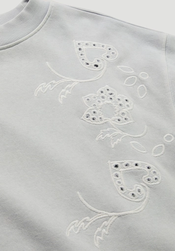 Relaxed BETTER RECYCLING sweatshirt made from pure organic cotton - 5
