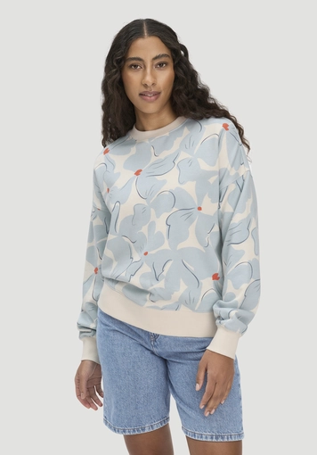Print Sweatshirt Oversize BETTER RECYCLING aus reiner Bio-Baumwolle - 0