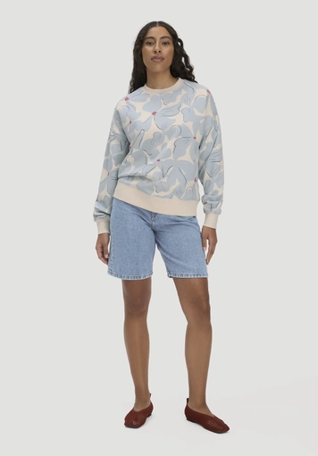 Print Sweatshirt Oversize BETTER RECYCLING aus reiner Bio-Baumwolle - 1