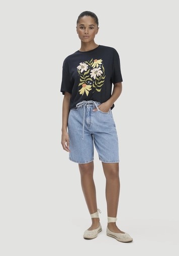 Print T-Shirt Oversize aus reiner Bio-Baumwolle - 1