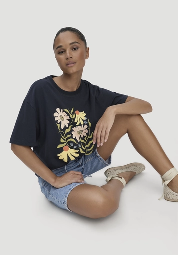 Print T-Shirt Oversize made of pure organic cotton - 4