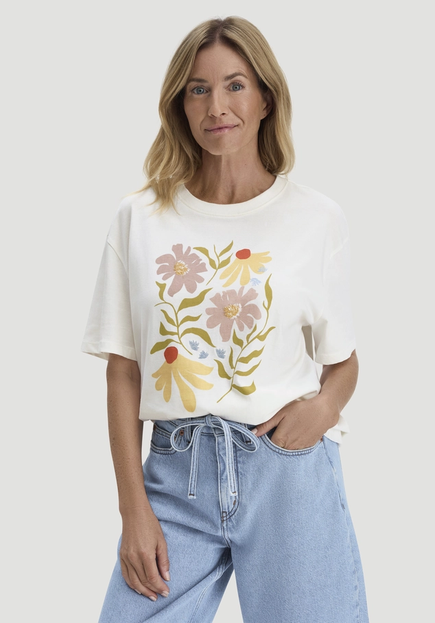 Print T-Shirt Oversize aus reiner Bio-Baumwolle