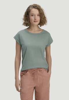 Light slub relaxed T-shirt made from pure organic cotton
