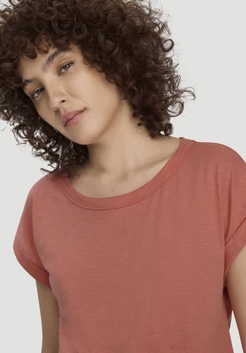 Light slub relaxed T-shirt made from pure organic cotton - 3