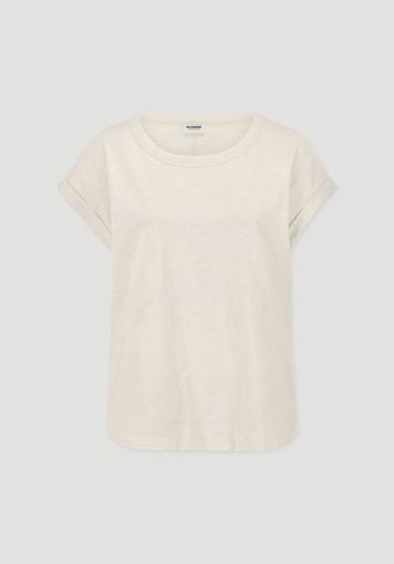 Light slub relaxed T-shirt made from pure organic cotton