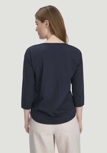 Light slub long-sleeved relaxed-fit shirt made from pure organic cotton - 2
