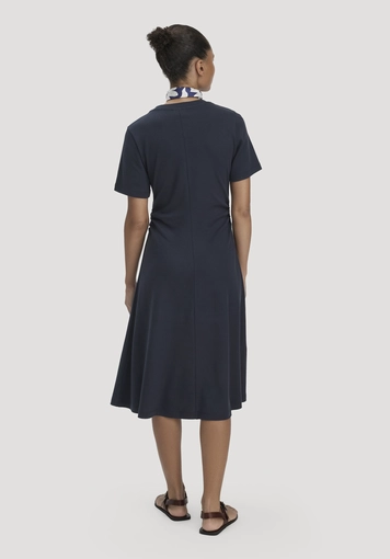 Jersey Kleid Kniebedeckend Slim aus reiner Bio-Baumwolle - 1