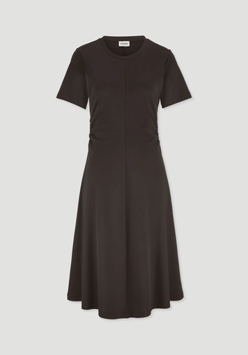 Jersey Kleid Kniebedeckend Slim aus reiner Bio-Baumwolle - 5