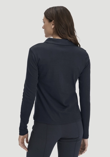 Long-sleeved Polo Slim made from pure organic cotton - 2